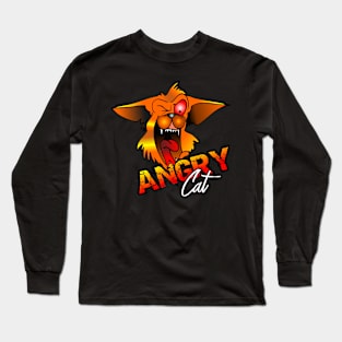 Angry Cat Long Sleeve T-Shirt